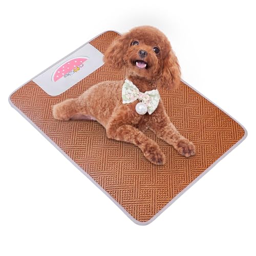 ycezw Hundekühlmatte - Kühlkissen Für Haustiere | Robuste rutschfeste Matte Für Hunde Und Katzen Drinnen & Draußen Auto Hundehütte Transportbox von ycezw