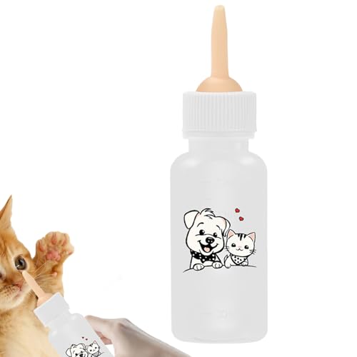ycezw Kätzchen -Fütterungsflasche, Kätzchenflasche,Kätzchenflaschen für Pflegebabys - Haustier -Fütterungsnippel, Welpenmilch -Feeder, kleine Welpenfuttermittel für Kätzchen kleine Tiere von ycezw