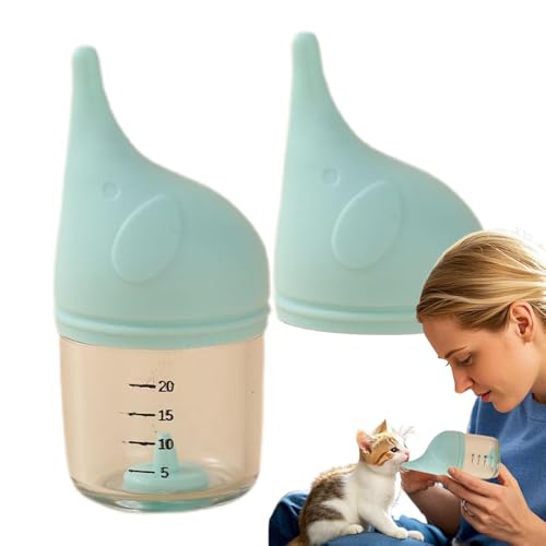 ycezw Kätzchenflasche, Welpenpflegeflaschen,Tragbare Kätzchen Pflegewasserflasche - Kleine Welpenfuttermittel, Anti-Koch-Haustier-Fütterungsnippel, Wasserversorgung für den Gebrauch im Innenbereich im von ycezw