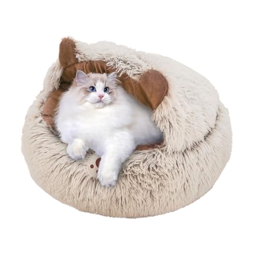 ycezw Katzenbett In Hausform | Runde Beruhigende Schlafhöhle Mit Kapuze,Warmer Schlafsack Und Nest Für Winter Kleine Hunde Und Kätzchen,Für Innen Außen Balkon Schlafzimmer Wohnzimmer Wohnung ycezw Katzenbett In Hausform | Runde Beruhigende Schlafhöhle Mit Kapuze,Warmer Schlafsack Und Nest Für Winter Kleine Hunde Und Kätzchen,Für Innen Außen Balkon Schlafzimmer Wohnzimmer Wohnung von ycezw