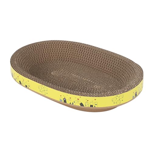 ycezw Katzenkratzbrett, Katzenkratzschale - Wellschalen miges Kratzpad Hauskatzen,Mehrzweck-Kratzspielzeug für Katzen zum Schutz von Wandteppichen, Sofas und Möbeln von ycezw