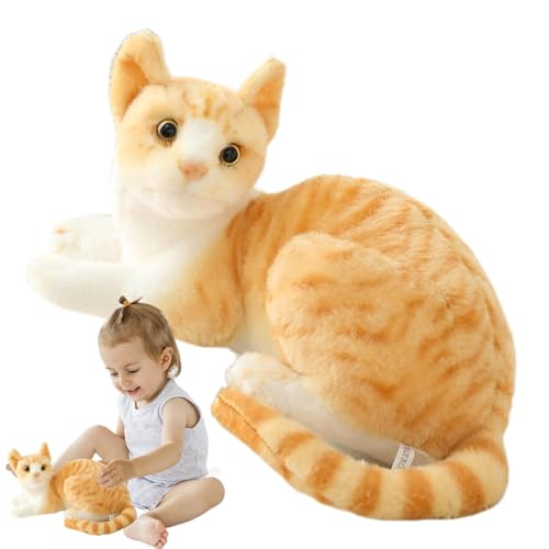 ycezw Kissen aus Plüsch für Katzen, Plüschspielzeug für Katzen, Plüschspielzeug für Katzentiere aus Plüsch | niedliche Katzenpuppe aus weichem Plüsch, Kuscheltier für ycezw Kissen aus Plüsch für Katzen, Plüschspielzeug für Katzen, Plüschspielzeug für Katzentiere aus Plüsch | niedliche Katzenpuppe aus weichem Plüsch, Kuscheltier für von ycezw