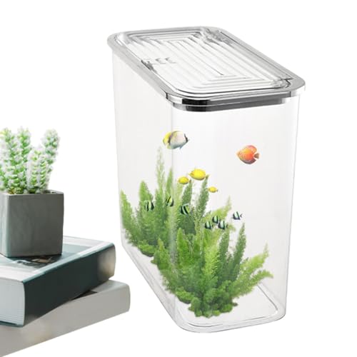 ycezw Kleines Aquarium – kleines Desktop-Aquarium | Landschaftsschildkrötenbecken, Fisch-Aquarium, dekoratives Betta-Tank für Zuhause, Hotel, Restaurant ycezw Kleines Aquarium – kleines Desktop-Aquarium | Landschaftsschildkrötenbecken, Fisch-Aquarium, dekoratives Betta-Tank für Zuhause, Hotel, Restaurant von ycezw