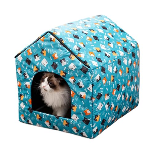 ycezw Kühlhaus für Katzen – kühle Hütte für Hunde, faltbar, wasserdicht, für drinnen und draußen, weich, kühlend, atmungsaktiv, wasserdicht, faltbar, tragbar, für Katzen, Hunde, Kätzchen, Welpen ycezw Kühlhaus für Katzen – kühle Hütte für Hunde, faltbar, wasserdicht, für drinnen und draußen, weich, kühlend, atmungsaktiv, wasserdicht, faltbar, tragbar, für Katzen, Hunde, Kätzchen, Welpen von ycezw