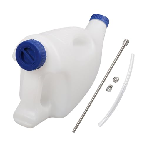 ycezw Oral Tube Feeder für Kalb | Oral Fluid Drencher Speiseröhre - 4L Kalbmilchflasche Bauernhof Animal Feeder Medizinischer Milchtränner mit flexiblem Schlauch für Ziegen, Lämmer, Welpen, Schafe von ycezw