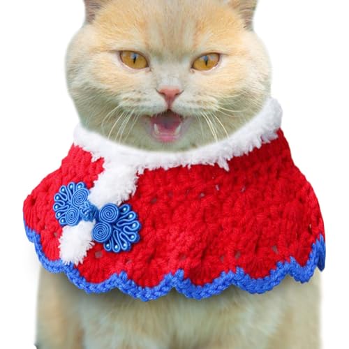ycezw Schal für Katzen | Hundehalsband, Urlaubs-Hundehalsband, Haustier-Schal, Kranzhalsband, Haustier-Häkeltuch für Thanksgiving, Weihnachten, Spaziergänge im Freien, Partys, Reisen ycezw Schal für Katzen | Hundehalsband, Urlaubs-Hundehalsband, Haustier-Schal, Kranzhalsband, Haustier-Häkeltuch für Thanksgiving, Weihnachten, Spaziergänge im Freien, Partys, Reisen von ycezw