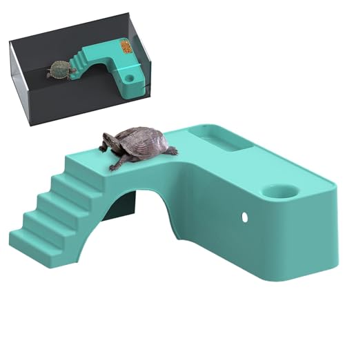 ycezw Schildkröten-Docks zum Sonnenbaden – Reptilien-Lebensraum Schildkröten-Dock | Ruheterrasse mit Wasserfütterungsbereich, Reptilien-Sonnenbereich, Aquarium-Dekoration, Schildkröten-Tank-Zubehör ycezw Schildkröten-Docks zum Sonnenbaden – Reptilien-Lebensraum Schildkröten-Dock | Ruheterrasse mit Wasserfütterungsbereich, Reptilien-Sonnenbereich, Aquarium-Dekoration, Schildkröten-Tank-Zubehör von ycezw