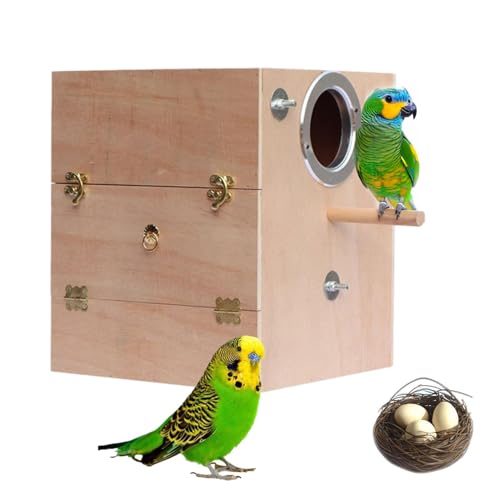 ycezw Vogelkäfig, Vogelhütte für Papageien, handgefertigt, von Cockatiel Lovebird ycezw Vogelkäfig, Vogelhütte für Papageien, handgefertigt, von Cockatiel Lovebird von ycezw