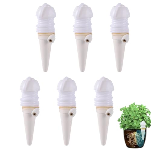 yeemeen Wasserspender Pflanzen, 6Pcs Wasserspender für Zimmerpflanzen, Pflanzen Wasserspender, Automatisches Bewässerungssystem für Zimmerpflanzen und Blumen von yeemeen