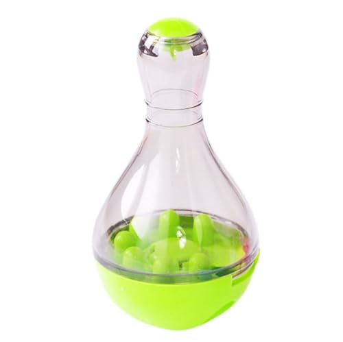 Automatischer Tumbler Pet Feeder Fun Toy Plastic Interactive Automatic Dog Treat Chase Toy Puppy Kitten Food von yeeplant