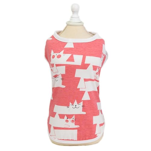 Bedrucktes Hunde-T-Shirt aus Baumwolle, weich und elastisch, leichtes Tank-Top, niedliches und süßes Sweatshirt für kleine Hunde Bedrucktes Hunde-T-Shirt aus Baumwolle, weich und elastisch, leichtes Tank-Top, niedliches und süßes Sweatshirt für kleine Hunde von yeeplant