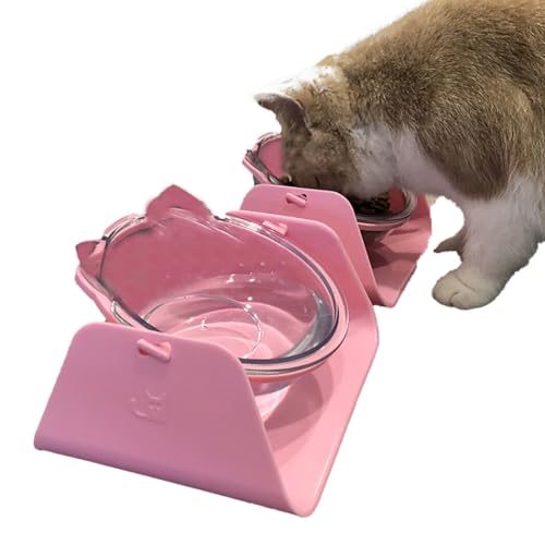 Erhöhter Katzennapf mit Ständer, geneigter rutschfester Nackenschutz, Kätzchen-Futterstation Erhöhter Katzennapf mit Ständer, geneigter rutschfester Nackenschutz, Kätzchen-Futterstation von yeeplant