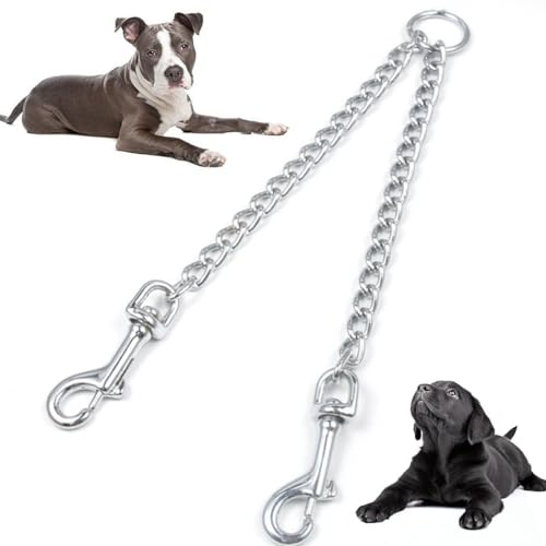 Flexible professionelle Eisenketten-Kupplungsleine für Haustiere, kein Verheddern, ausbruchsicher, Doppelhund Flexible professionelle Eisenketten-Kupplungsleine für Haustiere, kein Verheddern, ausbruchsicher, Doppelhund von yeeplant