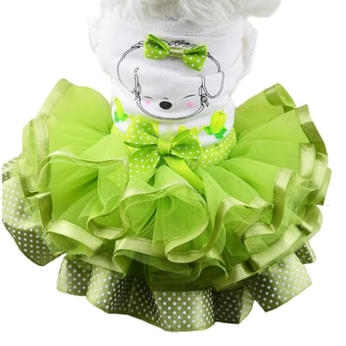 Haustier-Party-Kostüm: Welpen, Prinzessin, niedliches Cartoon-Kleid mit Schleife, Netzstoff, weiche Hundekleidung, Outfit, dekorative Kleidung Haustier-Party-Kostüm: Welpen, Prinzessin, niedliches Cartoon-Kleid mit Schleife, Netzstoff, weiche Hundekleidung, Outfit, dekorative Kleidung von yeeplant