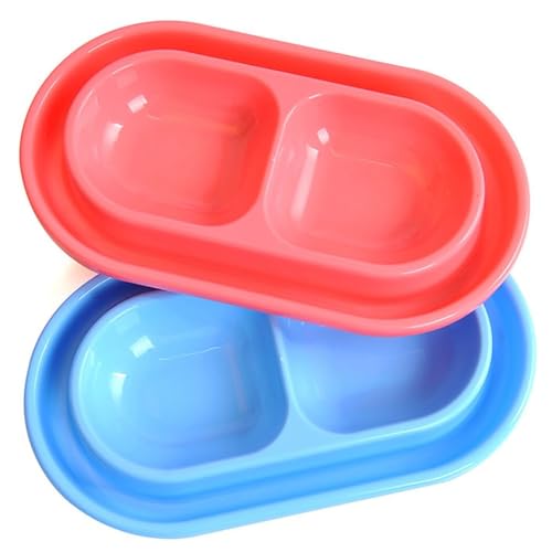 Hundenapf, mittelgroß, massiv für große Welpen, Wassernapf, Katzenfütterung, Farbe, doppelt, solide, dicker Kunststoffnapf, waschbar Hundenapf, mittelgroß, massiv für große Welpen, Wassernapf, Katzenfütterung, Farbe, doppelt, solide, dicker Kunststoffnapf, waschbar von yeeplant
