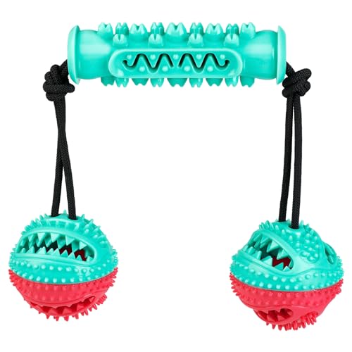 Interaktives Hundetrainingsspielzeug mit konvexem Gummi-Design für mittelgroße und große Rassen – Futterspender & robust für Zahnbürste von yeeplant