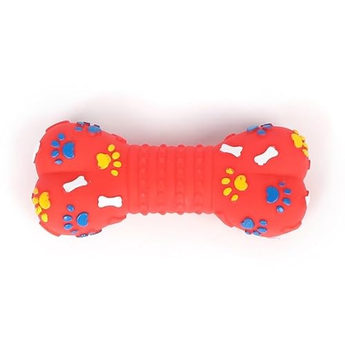 Knochenform Spielzeug für Hunde, robustes interaktives Welpentraining mit Quietschgeräusch, lustiges Kunststoff-Haustierspiel für Welpen Knochenform Spielzeug für Hunde, robustes interaktives Welpentraining mit Quietschgeräusch, lustiges Kunststoff-Haustierspiel für Welpen von yeeplant