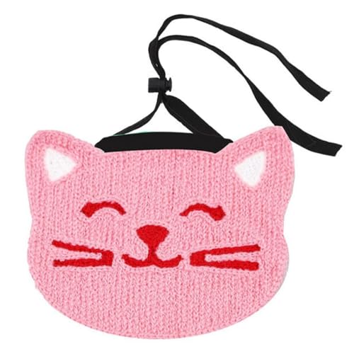 Lätzchen, atmungsaktiv, wiederverwendbar, waschbar, modisch, dekorativ, gestrickt, Wolle, weich, für Katzen und Welpen, für Weihnachten von yeeplant