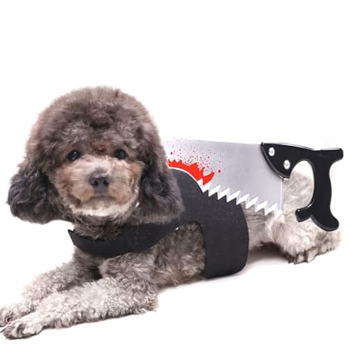Lustiges Halloween-Kostüm für Haustiere mit leichter Axt – weiches, dekoratives Hunde- und Katzen-Cosplay-Outfit für Partys von yeeplant