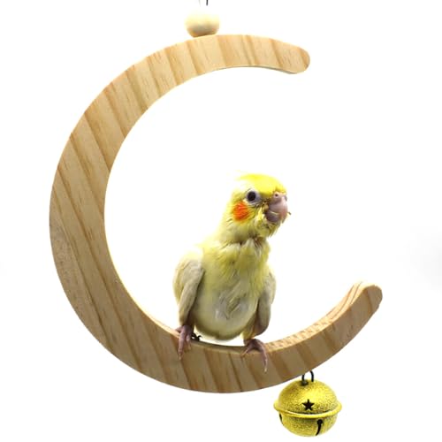 Papageienkäfig Dekorative Schaukel - Kleintier Holzspielzeug für Sittich Lustiges Vogelspielzeug zum Käfig Hängen Papageienkäfig Dekorative Schaukel - Kleintier Holzspielzeug für Sittich Lustiges Vogelspielzeug zum Käfig Hängen von yeeplant