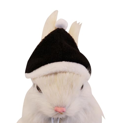 Plüsch-Mütze für Meerschweinchen, niedliches Hamster-Kostüm-Zubehör, Foto-Requisite für kleine Haustiere, Plüschhut für Weihnachten von yeeplant