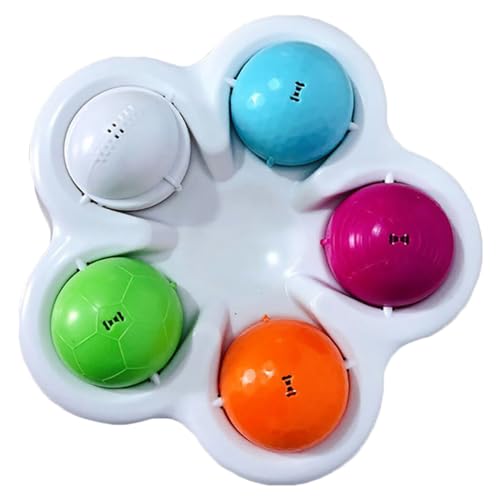 Puzzle-Spielzeug-Set für Hunde – Futterspender, bunter interaktiver Kunststoff, brillanter Ball und langsames Fütterungsspiel für Haustiere Puzzle-Spielzeug-Set für Hunde – Futterspender, bunter interaktiver Kunststoff, brillanter Ball und langsames Fütterungsspiel für Haustiere von yeeplant