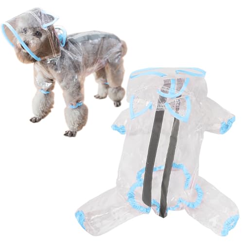Regenmantel mit Kapuze, winddicht, wasserdicht, für Hunde – Haustier-Regenmantel zum Spielen von yeeplant