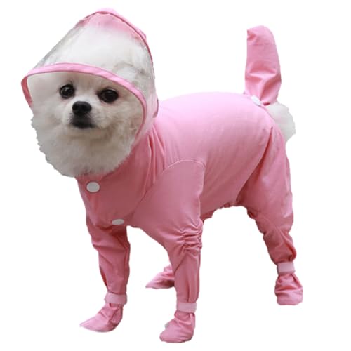 Regenponcho für Hunde, mit Kapuze, wasserdicht, vollständige Abdeckung, Katzen-Haustier-Outfit, praktisches Design Regenponcho für Hunde, mit Kapuze, wasserdicht, vollständige Abdeckung, Katzen-Haustier-Outfit, praktisches Design von yeeplant