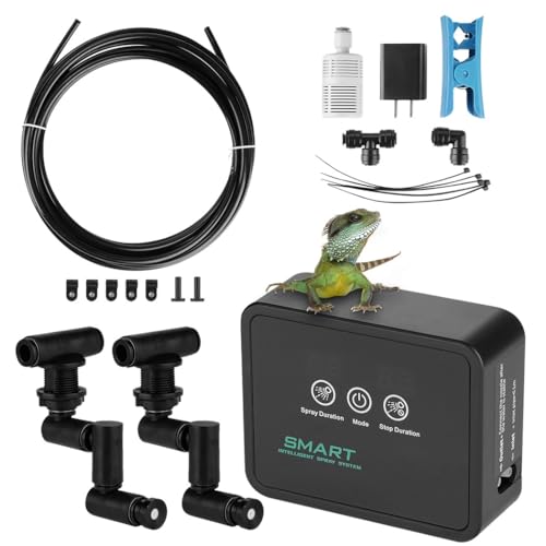 Reptilien-Terrarium Smart Mister, verstellbare Nebeldüsen, Timer-System mit LED-Kontrollbildschirm für Regenwald-Lebensraum Reptilien-Terrarium Smart Mister, verstellbare Nebeldüsen, Timer-System mit LED-Kontrollbildschirm für Regenwald-Lebensraum von yeeplant
