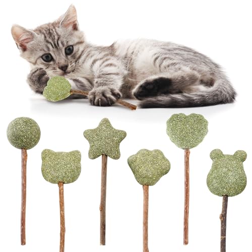 Silvervine Katzenspielstab und lustiger Katzenminzestab – Zahnpflege, interaktiv, lustig, 6 Stück Silvervine Katzenspielstab und lustiger Katzenminzestab – Zahnpflege, interaktiv, lustig, 6 Stück von yeeplant