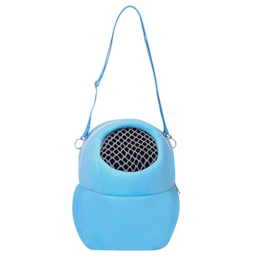 Tragbare Reisetasche für kleine Tiere, atmungsaktives Netzgewebe für Hamster, einfarbig, leichte Outdoor-Tragetasche mit verstellbarem Schultergurt von yeeplant
