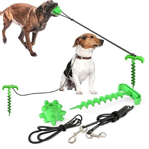 Tragbares selbstspielendes Hundespielzeug mit Kaupfahl für Welpenhof – wiederverwendbar & lustiges Beißspielzeug von yeeplant
