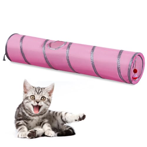 Tube Toy Breathable Foldable Decorative Lightweight Interactive Ball Toy with Kitten Tunnel Cat von yeeplant