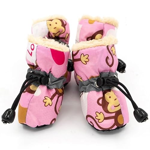 Verstellbare Dichtheit, leicht, Winterschuhe, Pfotenschutz, Haustierstiefel, rutschfest, einzigartig, 4 Stück Verstellbare Dichtheit, leicht, Winterschuhe, Pfotenschutz, Haustierstiefel, rutschfest, einzigartig, 4 Stück von yeeplant