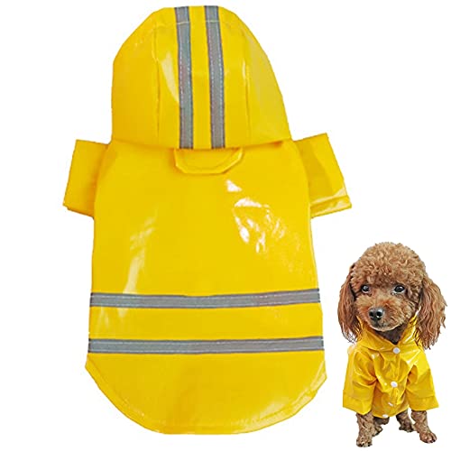 Verstellbarer, sicherer, wasserdichter Regenmantel mit Kapuze für Kätzchen, Welpen, leicht, glatte Jacke Verstellbarer, sicherer, wasserdichter Regenmantel mit Kapuze für Kätzchen, Welpen, leicht, glatte Jacke von yeeplant
