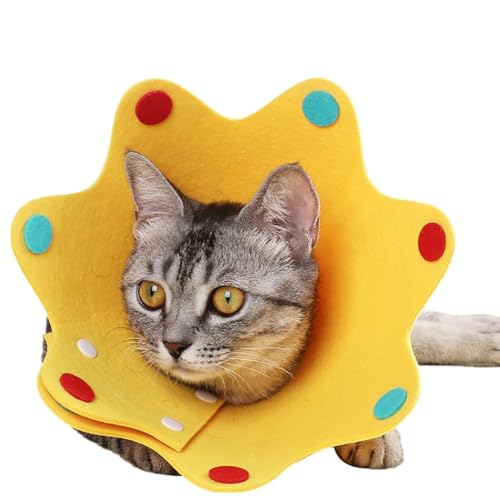Verstellbares Katzenhalsband aus Filz – weich, wasserdicht und atmungsaktiv, Welpen-Schutzausrüstung von yeeplant