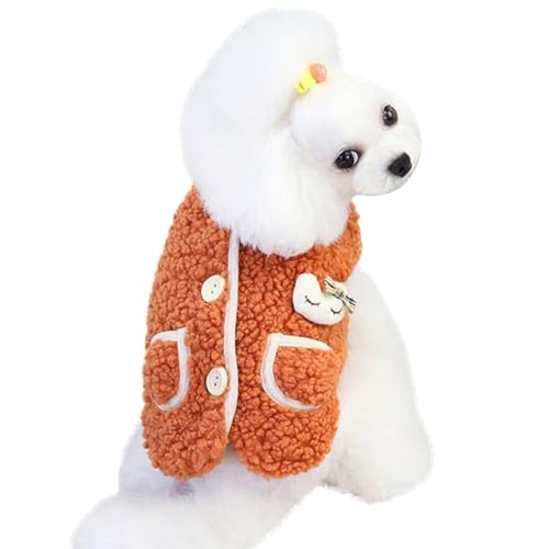 Warme, süße Hundeweste für Welpen, Winter, ärmellos, weich, verdickt, atmungsaktiv, waschbar, dekorativer Pullover für Haustiere Warme, süße Hundeweste für Welpen, Winter, ärmellos, weich, verdickt, atmungsaktiv, waschbar, dekorativer Pullover für Haustiere von yeeplant