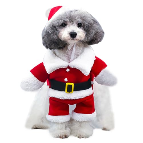Warme Hundekleidung und niedliche Weihnachtsmütze für den Weihnachtsmann – lustiges Weihnachts-Kostüm für Haustiere Warme Hundekleidung und niedliche Weihnachtsmütze für den Weihnachtsmann – lustiges Weihnachts-Kostüm für Haustiere von yeeplant