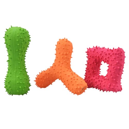 Zahnbürste für den Innen- und Außenbereich, lustig, quietschend, 3 Stück, Latex: Spielzeug für zahnende Hunde Zahnbürste für den Innen- und Außenbereich, lustig, quietschend, 3 Stück, Latex: Spielzeug für zahnende Hunde von yeeplant