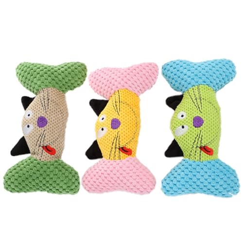 yeeplant Beißspielzeug, niedlich, sicher, bunt, weich, interaktiv, lustig, Plüsch-Hundeknochen, Spielzeug, 3 Stück, Welpen, aggressives Kauen, Katze yeeplant Beißspielzeug, niedlich, sicher, bunt, weich, interaktiv, lustig, Plüsch-Hundeknochen, Spielzeug, 3 Stück, Welpen, aggressives Kauen, Katze von yeeplant