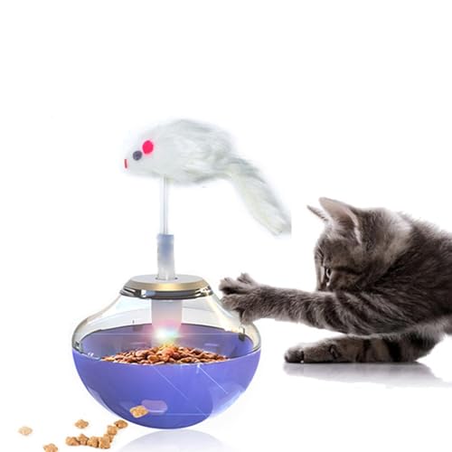 yeeplant Drehbares elektrisches Spielzeug mit LED, Federratte niedlich & Tumbler Faux Plastic Cat Chaser - Wiederverwendbares elektronisches Katzenspielzeug yeeplant Drehbares elektrisches Spielzeug mit LED, Federratte niedlich & Tumbler Faux Plastic Cat Chaser - Wiederverwendbares elektronisches Katzenspielzeug von yeeplant