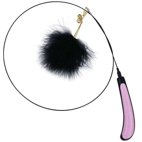 yeeplant Feather Fun Teaser Kätzchenspielzeug mit Glocke – interaktiver Zauberstab für Katzen, austauschbare Kunstfeder yeeplant Feather Fun Teaser Kätzchenspielzeug mit Glocke – interaktiver Zauberstab für Katzen, austauschbare Kunstfeder von yeeplant