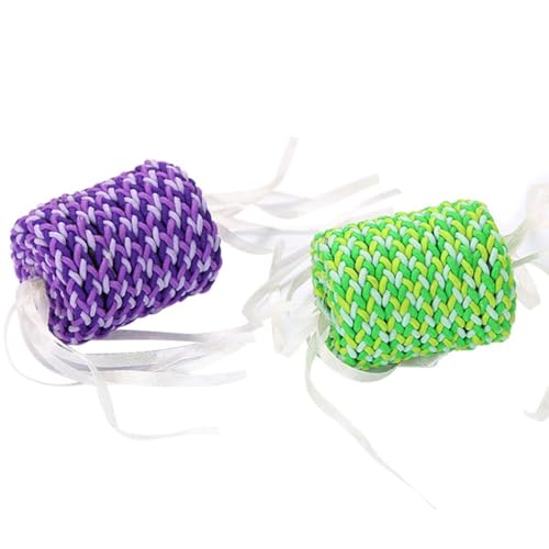 yeeplant Handgefertigtes Katzenspielzeug aus Seil: interaktives, weiches, tragbares, niedliches und modisches Haustier-Ball-Spielzeug zum Spielen yeeplant Handgefertigtes Katzenspielzeug aus Seil: interaktives, weiches, tragbares, niedliches und modisches Haustier-Ball-Spielzeug zum Spielen von yeeplant