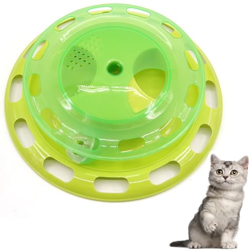 yeeplant Interaktives Haustier-Kreis-Spielzeug für Katzen – Unterhaltung, wiederverwendbar, rutschfest, tragbar, leicht, hohles Spielzeug von yeeplant