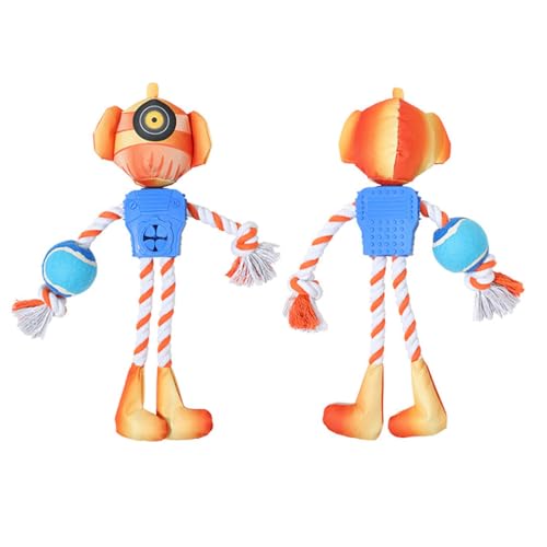 yeeplant 【Interaktives Hundespielzeug 2-in-1】Pet Treat Dispensing Kauspielzeug mit strapazierfähigem Baumwollseil und quietschendem Design für Welpen yeeplant 【Interaktives Hundespielzeug 2-in-1】Pet Treat Dispensing Kauspielzeug mit strapazierfähigem Baumwollseil und quietschendem Design für Welpen von yeeplant