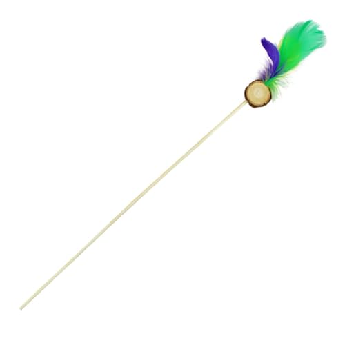 yeeplant Kätzchen-Spielspielzeug mit Silbervine und gefälschter Feder, niedlicher Katzenstab-Spielzeug mit Katzenminze und Glocke, aus Holz, leicht, für Zuhause yeeplant Kätzchen-Spielspielzeug mit Silbervine und gefälschter Feder, niedlicher Katzenstab-Spielzeug mit Katzenminze und Glocke, aus Holz, leicht, für Zuhause von yeeplant