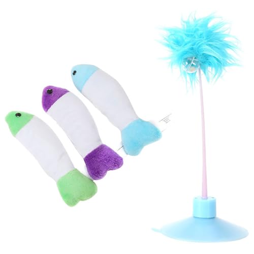 yeeplant Lustiges und niedliches Plüsch-Teaser-Kaufisch-Set für Katzen – interaktives Haustier-Spielspielzeug yeeplant Lustiges und niedliches Plüsch-Teaser-Kaufisch-Set für Katzen – interaktives Haustier-Spielspielzeug von yeeplant