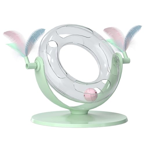 yeeplant Niedliches Haustierjagd-Rollspielzeug für Katzen: leichtes Spinning mit gefälschter Feder, interaktives Kätzchen-Puzzle yeeplant Niedliches Haustierjagd-Rollspielzeug für Katzen: leichtes Spinning mit gefälschter Feder, interaktives Kätzchen-Puzzle von yeeplant