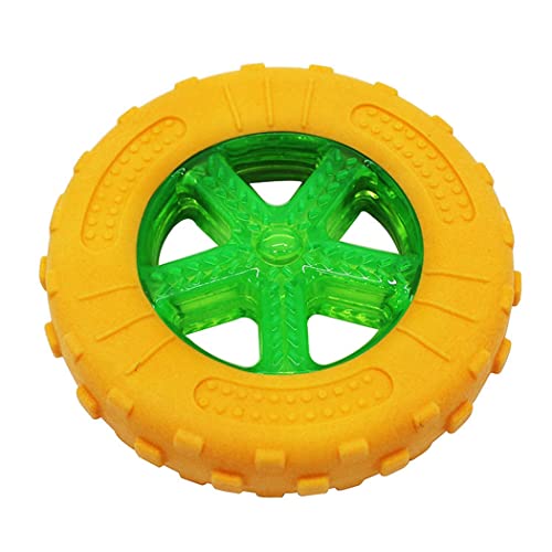 yeeplant Puppy Interactive Funny Rubber Round Cartoon Chew Toy Training Tires for Dogs Cute von yeeplant