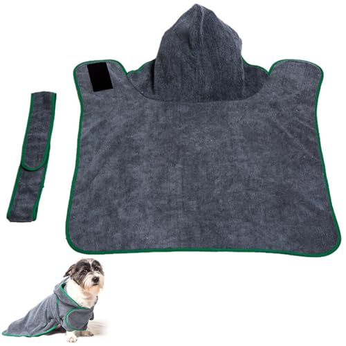 yeeplant Saugfähiges, bequemes Kapuzen-Bademantel-Handtuch für Hunde, zum Trocknen von Hunden, Welpenbadetuch yeeplant Saugfähiges, bequemes Kapuzen-Bademantel-Handtuch für Hunde, zum Trocknen von Hunden, Welpenbadetuch von yeeplant